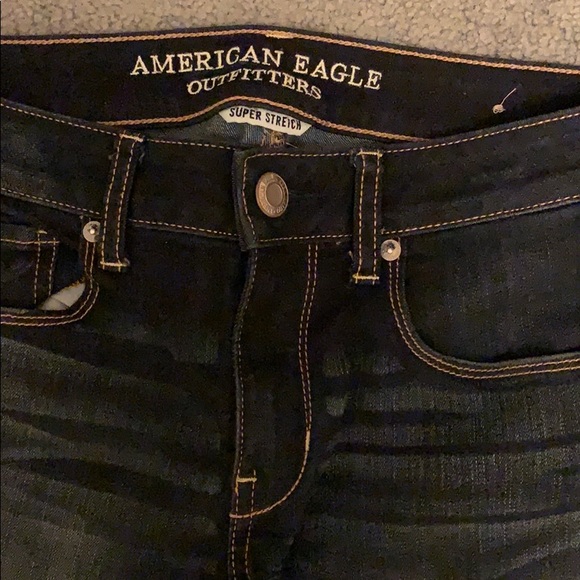 Barely Worn American Eagle Jeans- Skinny Dark 8 - Picture 2 of 4